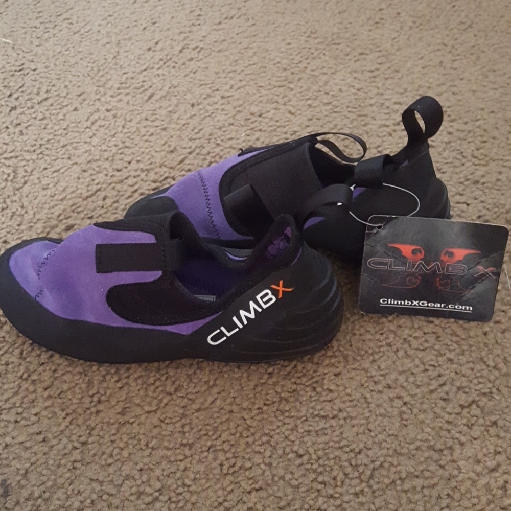 Kids ClimbX Rad Moc climbing shoes, Size 4.5